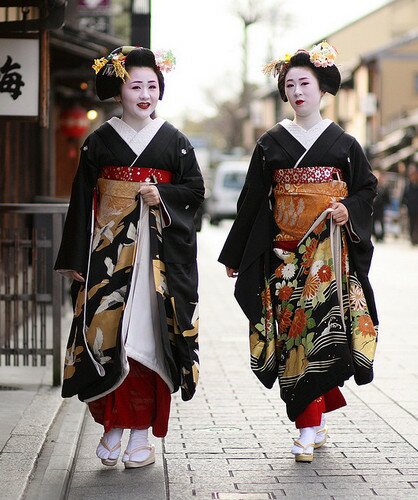 Японские гейши Киото