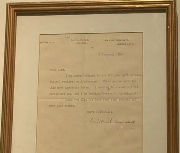 Мадера. Письмо Черчилля