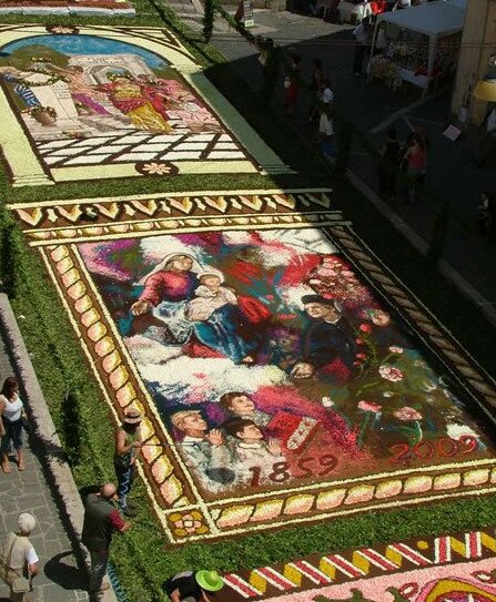 Праздник цветов Инфиората в Дженцано