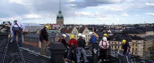 Прогулка по крышам Стокгольм