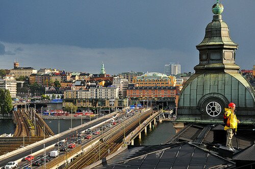 Прогулка по крышам Стокгольм